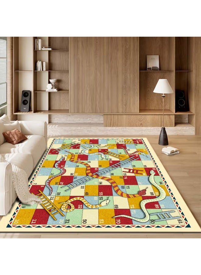 Factory Price Snakes and Ladders Cushion Play Mat Rug – Soft Padded Carpet with Non-Slip Backing, 160 x 200 cm - Image 4